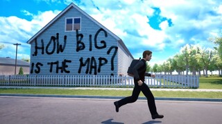 HOW BIG IS THE MAP in Bad Guys at School? Run Across the Map