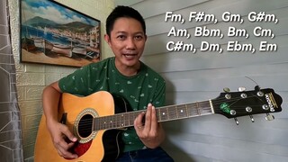 PAANO MATUTO NG BARRE CHORDS | MINOR AND SHARP MINOR CHORDS