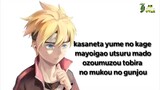 Boruto:Naruto Next Generation song with lyrics