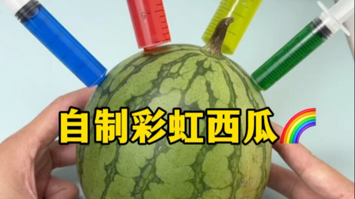 Homemade Rainbow Watermelon