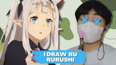 Rurushi Ru drawn in Whiteboard | Farming Life in Another World Fan art