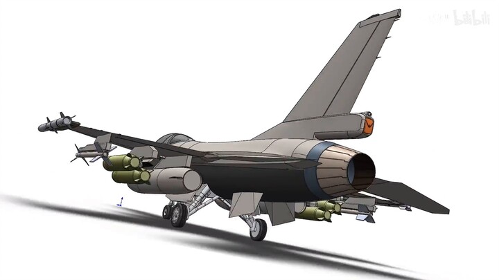 [Anime][Solidworks]F-16 Fighter Model (Downloadable)