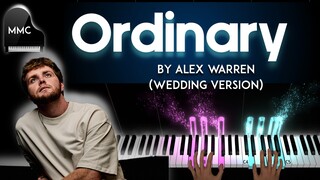 Ordinary by Alex Warren (WEDDING VERSION) piano cover + sheet music + lyrics