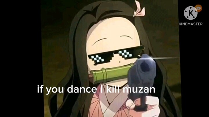 kokushibo helps nezuko defeat muzan#meme