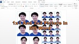 How to Create 2x2 and 1x1 Picture In MS Word (Tagalog) Remove Background