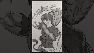 How to Draw Toji Fushiguro😈 #tojifushiguro #gojo #jujutsukaisen #jujutsukaisenedit