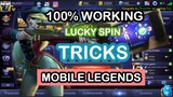 MOBILE LEGENDS TRICKS NO HACK ∣ LUCKY SPIN ( GET ALL SKIN AND HERO YOU WANT)