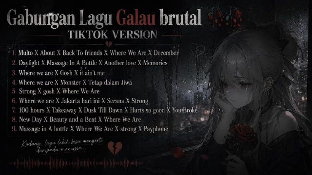 GABUNGAN LAGU GALAU BERUTAL TIKTOK VERSION - MULTO X WHERE WE ARE X BACK TO FRIENDSX DECEMBER🥀