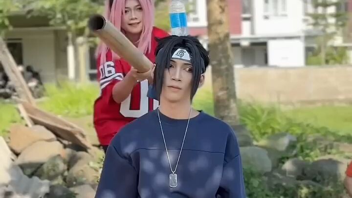 cosplay anime | main pukul botol bareng kelompok 7