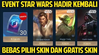 BOCORAN EVENT MLBB X STARWARS 2023 KLAIM GRATIS SKIN STARWARS DAN TIKET DRAW EVENT GRATIS