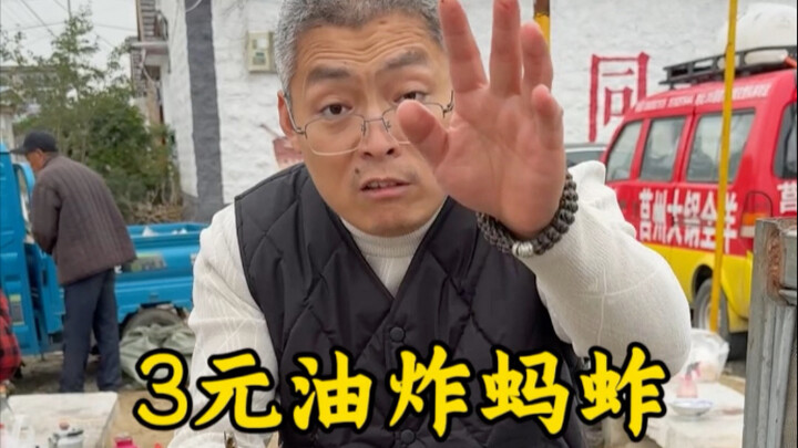 Fried grasshoppers for 3 yuan