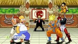 AN Mugen Request #1872: Homer Simpson & Ryu VS SSJ Goku & Iori Yagami