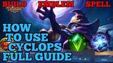 How to use Cyclops guide & best build mobile legends ml 2020