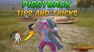 Piggyback Carry Feature Tips and Tricks (PUBG MOBILE) Carry Your Teammates/Enemies