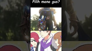 Pilih yang mana Gusion?? Strombolo YT #mobilelegends #meme