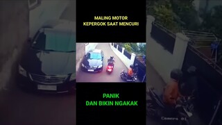 MALING MOTOR KETAHUAN TETANGGA KORBAN #shorts