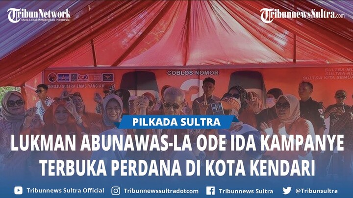 Kampanye Perdana di Kendari, Paslon Gubernur dan Wagub Sulawesi Tenggara LA IDA Singgung Pengalaman