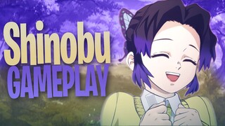 Demon Slayer Game Hinokami Chronicles Shinobu Gameplay (School Character Edition)