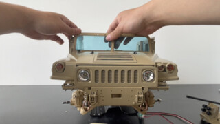 Remote Control RC Buatan Tangan Sepenuhnya Model Hummer M1114 Proses Pemasangan Armor Yang Mendalam 