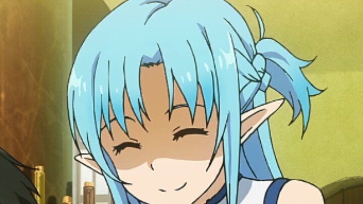 Kirito mencuri buku kuning kecil dan ditemukan oleh Asuna, dan adegan itu memalukan untuk sementara 