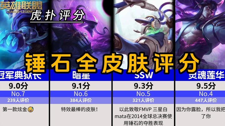 Rating semua skin Champion Thresh [Hupu], kamu paling suka skin yang mana?