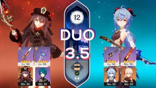 NEW Abyss 3.5 DUO Hu Tao C0 & Xingqiu C6 / Gnayu C0 & Kazuha C2 - 4* weapons Abyss 12 Genshin Impact