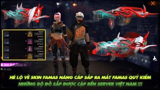 Free Fire| Hé lộ skin Famas quỷ kiếm dạ xoa nâng cấp sắp ra mắt - Những bộ đồ sắp cập bến VN