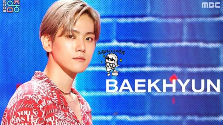 EXO's Baekhyun solo song UN Village 190713 Music Bank debut high-definition stage