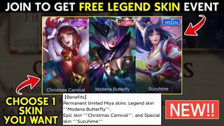 New Event.! Get Miya Legend, Epic or Special Skin For Free | Mobile Legends