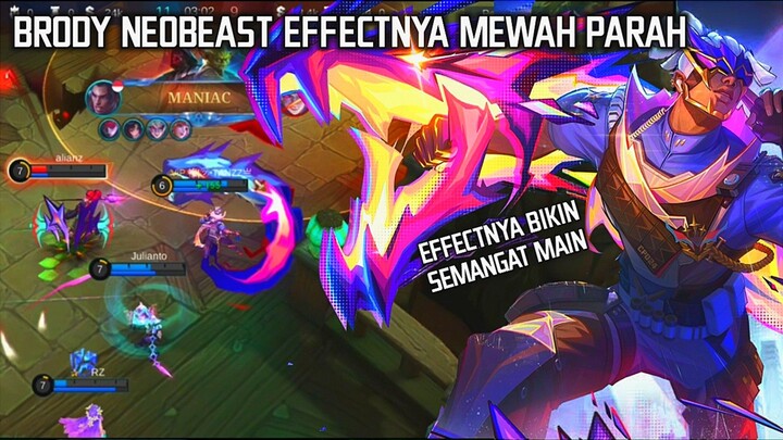 Skin Brody Neobeast Keren Parah Effectnya Tebel Banget!!🔥 - Tanzz Gameplay
