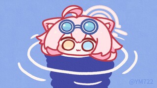 Hoshino playing in the water 🍨 But Chai~Chai~Chai~Chai Guan Ramen!
