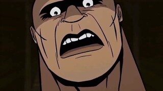 This timid soldier accidentally dropped a piece of steak while feeding the beast, out of fear of the