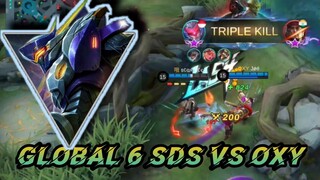 Global 6 squad SDS ( SEVEN DEADLY SINS ) opponent | Team Oxygen Official || Mobile legends bang bang