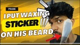 The Main Revenge Prank | Put Waxing Sticker on His Beard | Tamil | Maniwithnavya