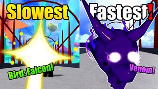 ✈ Slowest to Fastest Devil Fruits in Blox Fruits!