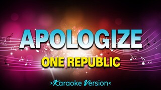 Apologize - One Republic [Karaoke Version]