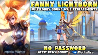 Fanny Lightborn Skin Script No Password | Fanny Lightborn Ranger Skin Script | Mobile Legends