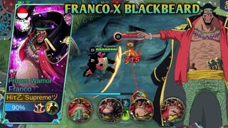 FRANCO SKIN AS BLACKBEARD SCRIPT ONE PIECE | FULL EFFECTS + NO PASSWORD - MOBILE LEGENDS