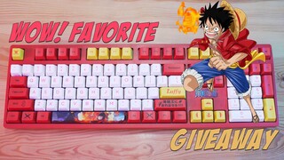 Akko ONE PIECE Luffy Php 5K+ "Favorite Mechanical Keyboard" Review & Sound Test ft GIVEAWAY Keyboard