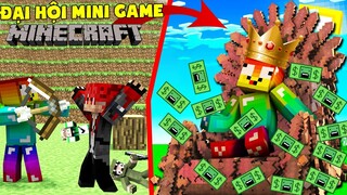 MINI GAME : ĐẠI HỘI TRÒ CHƠI MINECRAFT ** THỬ THÁCH T GAMING CHIẾN THẮNG NOOB TEAM ĐẦY KỊCH TÍNH