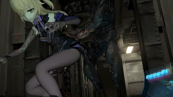 "Genshin Impact" Fischer kalah dari lintah dan ditekan ke tanah untuk melahirkan monyet ~ Tampilan Resident Evil 6 MOD