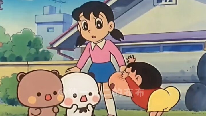 Shizuka bị Shin-chan đeo bám, Nobi chỉ còn cách nhờ cao thủ.