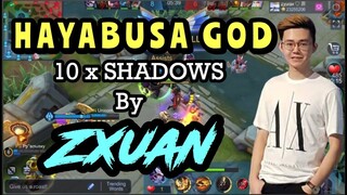 Zxuan Hayabusa God 10x Shadows Fast Hand Gameplay ~ Mobile Legends