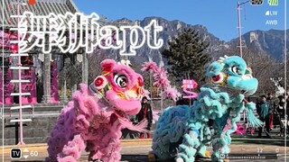 起猛了，大过年的还能看见醒狮跳apt ，还别说还挺应景喜庆的……你们觉得呢？