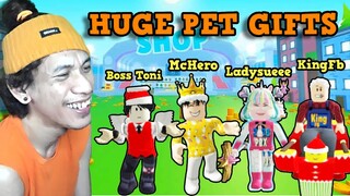 Huge Gifts For @tonibanks @LadysueAlberto07 @KingFB @TheRealNerdzTheMCHero Pet Simulator X Christmas