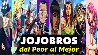 ¿Quién es el MEJOR JOJOBRO de todo JoJo's Bizarre Adventure? (del PEOR al MEJOR)