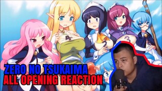 Zero No Tsukaima All Opening Reaction || Bongol Pika #anime #reaction #opening