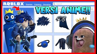 KEREN !! ATUN MEMBUAT AVATAR BLUE RAINBOW FRIEND VERSI ANIME !! Feat @sapipurba Roblox