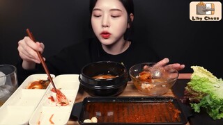 Bữa ăn tại nhà kiểu Hàn Quốc Mukbang  #amthuc