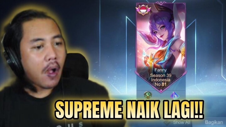 NAIK LAGI!! DWIWOII SUPREME INDONESIA FANNY NO.81 - Mobile Legends